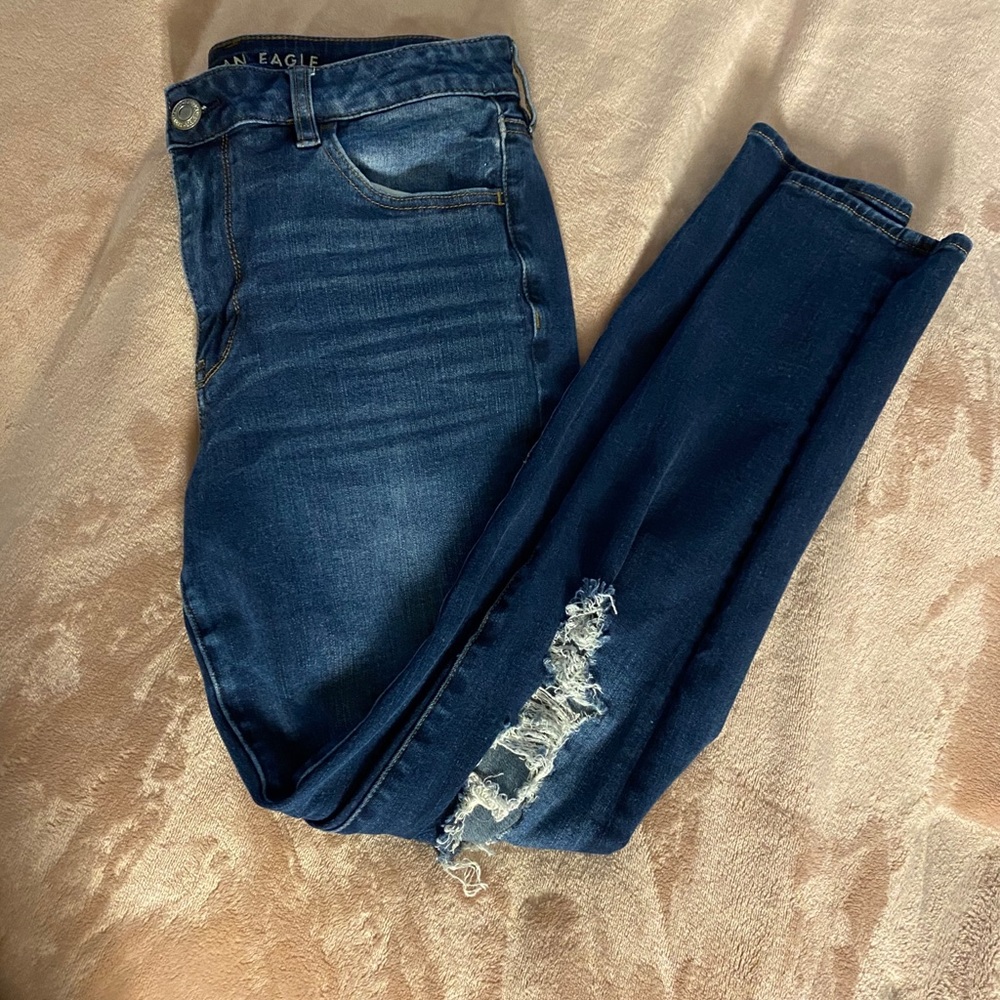 womens american eagle high rise jeans